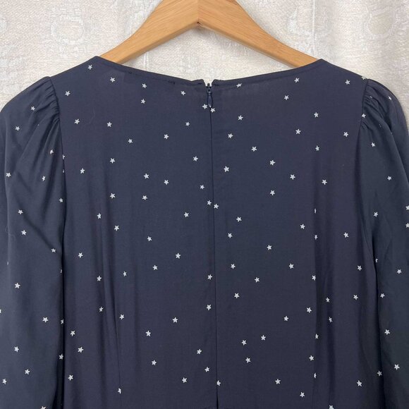 Madewell Alicia Long-Sleeve Scoopneck Midi Dress in Night Stars - Picture 7 of 11